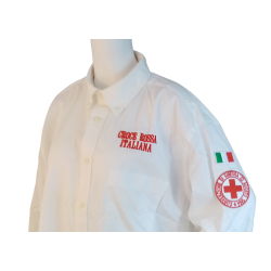 CROCE ROSSA, CAMICIA CRI, CAMICIA PRESIDENTE CRI, ABBIGLIAMENTO ELEGANTE CROCE ROSSA, PRESIDENTE CRI DIVISA