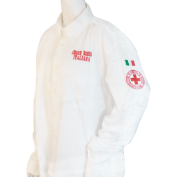 CROCE ROSSA, CAMICIA CRI, CAMICIA PRESIDENTE CRI, ABBIGLIAMENTO ELEGANTE CROCE ROSSA, PRESIDENTE CRI DIVISA,