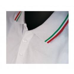 maglietta crocerossa, polo mezza manica ricamata