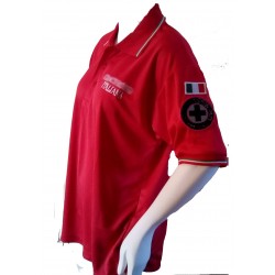 Polo Croce Rossa tecnica operativa per il soccorso, tessuto cellule aperte asciugatura rapida