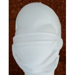 mascherina lavabile chirurgica tessuto pesante  colore bianco lavabile