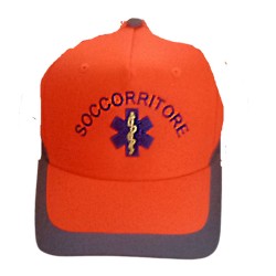 cappello,118,soccorso,arancio,fluo