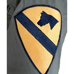 Camicia USA modello Vietnam Miltec colore verde militare.camicia-vietnam-usa-army-miltec-fronte