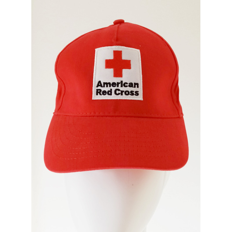 croce rossa cappellino red cross usa in cotone patch ricamata red cross