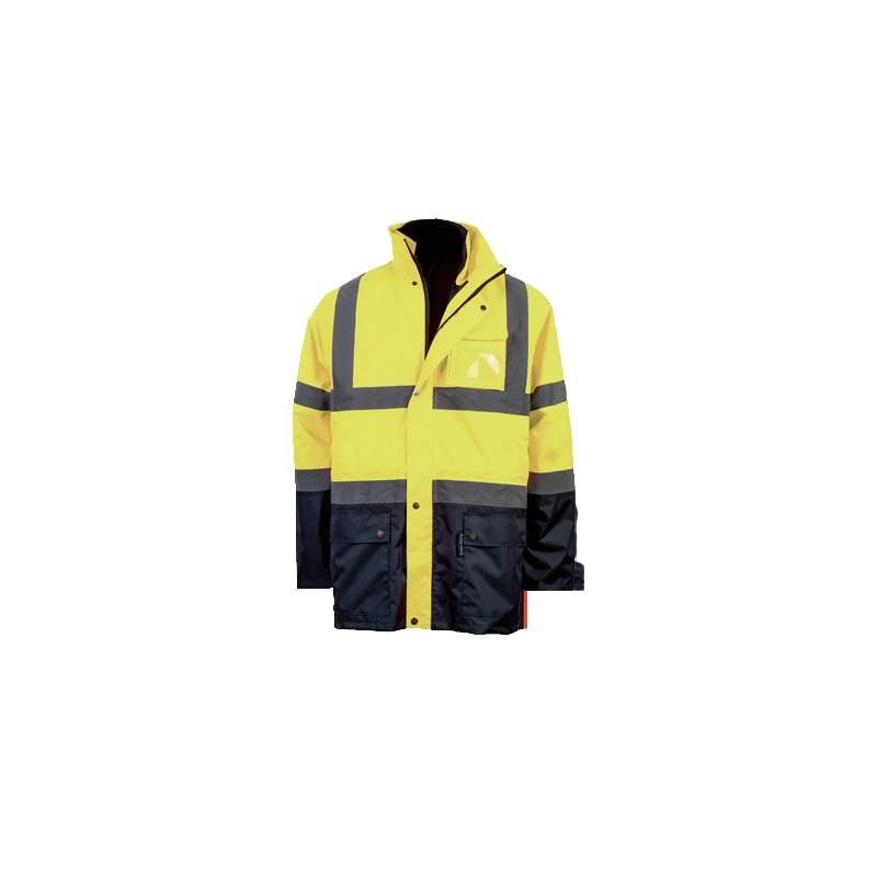 giaccone triplo uso parka removibile giallo blu per protezione civile volontariato