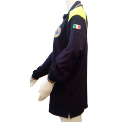 uniforme protezione civile polo mezza manica inserti gialli ricamata cotone t shirt operativa
