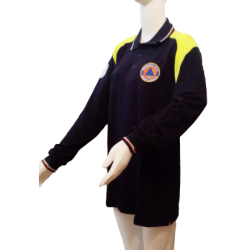 polo giallo blu protezione civile polo mezza manica inserti gialli ricamata cotone t shirt operativa