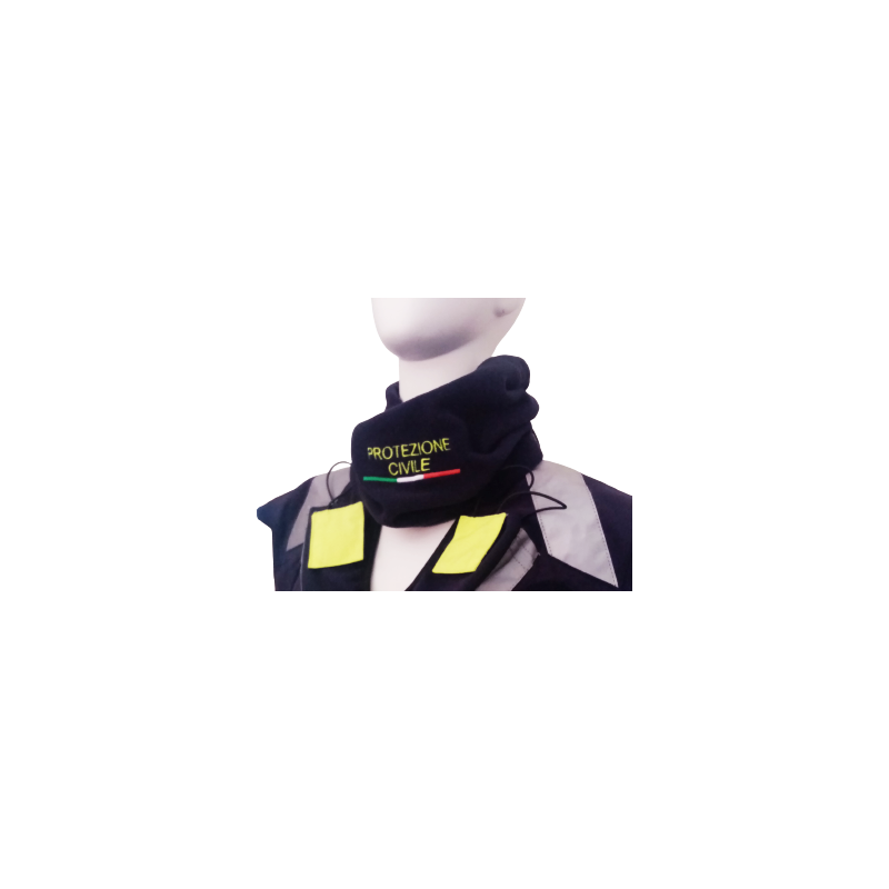 protezione civile, scaldacollo protezione civile sciarpa invernale pile ricamato p.c. protezione civile, scaldacollo protezione civile sciarpa invernale pile ricamato p.c.